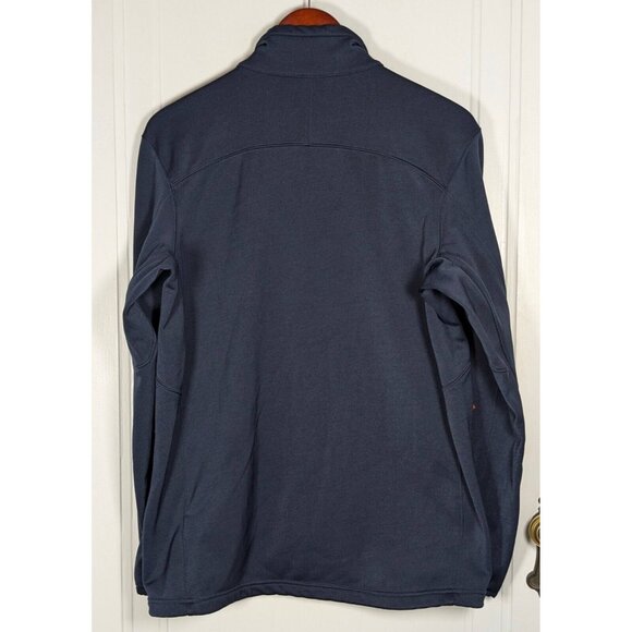 The North Face Mens Medium Softshell Jacket Mock Neck Blue Red Orange Full Zip - Picture 2 of 3